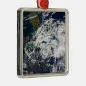 Hurrikan Paloma 2 Silbernes Ornament (Rechts)