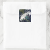 Hurrikan Paula 2 Quadratischer Aufkleber (Tasche)