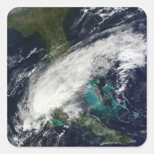 Hurrikan Paula 2 Quadratischer Aufkleber
