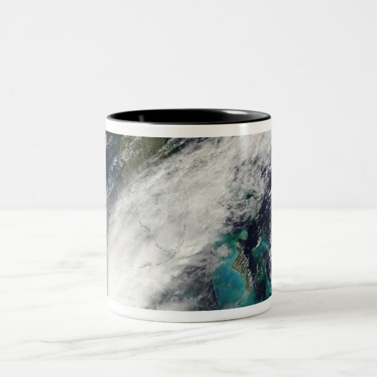 Hurrikan Paula 2 Zweifarbige Tasse (Mittel)