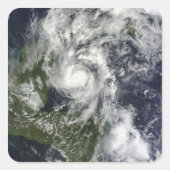 Hurrikan Paula Quadratischer Aufkleber (Vorderseite)