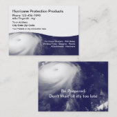 Hurrikan Protection Businesscards Visitenkarte (Vorne/Hinten)