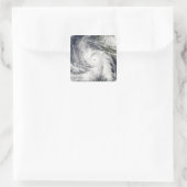 Hurrikan Rick Quadratischer Aufkleber (Tasche)