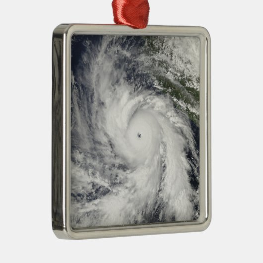 Hurrikan Rick Silbernes Ornament (Rechts)