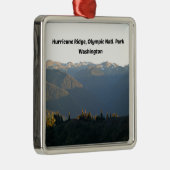 Hurrikan Ridge, Olympischer Nationalpark, WA Silbernes Ornament (Rechts)