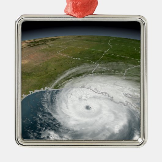 Hurrikan Rita 2 Ornament Aus Metall (Vorne)