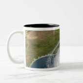 Hurrikan Rita 2 Zweifarbige Tasse (Links)