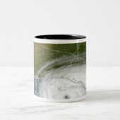 Hurrikan Rita 2 Zweifarbige Tasse (Mittel)