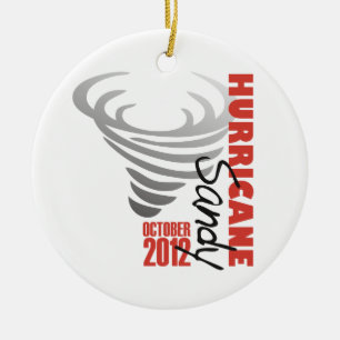 Hurrikan Sandy 2012 Keramikornament