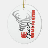 Hurrikan Sandy 2012 Keramikornament (Links)