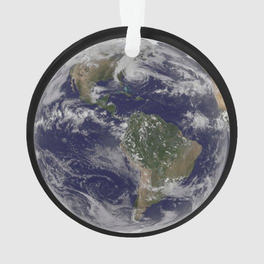 Hurrikan Sandy an der Ostküste der USA. 2 Ornament (Rückseite)