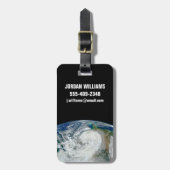 Hurrikan Sandy an der Ostküste der USA. 3 Gepäckanhänger (Vorderseite vertikal)