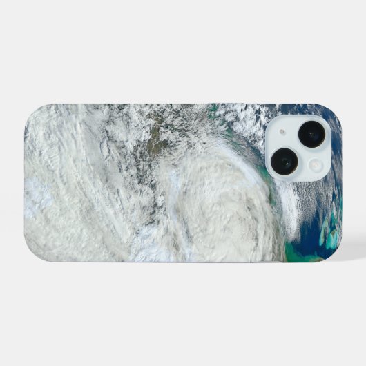 Hurrikan Sandy an der Ostküste der USA. 3 iPhone 15 Hülle (Rückseite (Horizontal))