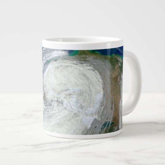 Hurrikan Sandy an der Ostküste der USA. 3 Jumbo-Tasse (Vorderseite Rechts)