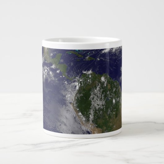 Hurrikan Sandy an der Ostküste der USA. Jumbo-Tasse (Vorderseite)