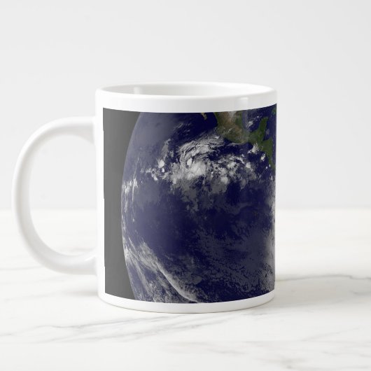 Hurrikan Sandy an der Ostküste der USA. Jumbo-Tasse (Links)