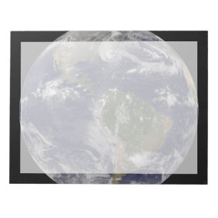 Hurrikan Sandy an der Ostküste der USA. Notizblock