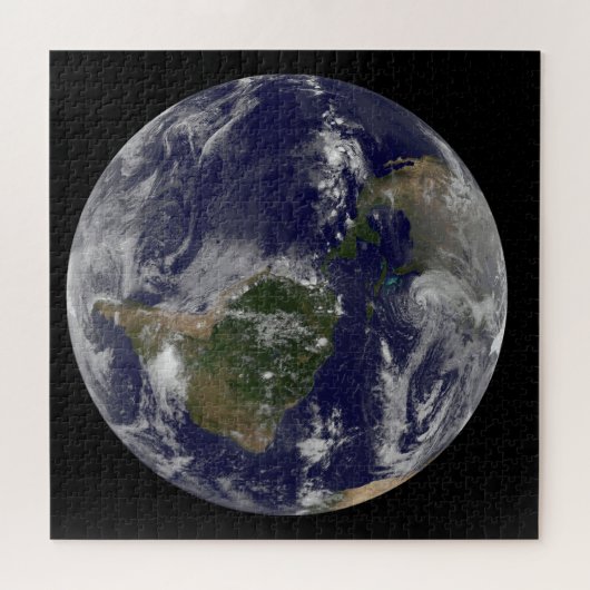 Hurrikan Sandy an der Ostküste der USA. Puzzle (Horizontal)