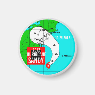 Hurrikan-Sandy-Bahn-Magnet 1 Magnet