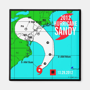Hurrikan-Sandy-Bahn-Magnet 2 Magnet