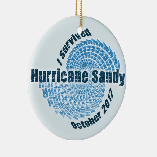 Hurrikan Sandy Keramik Ornament (Rechts)