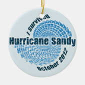 Hurrikan Sandy Keramik Ornament (Vorne)