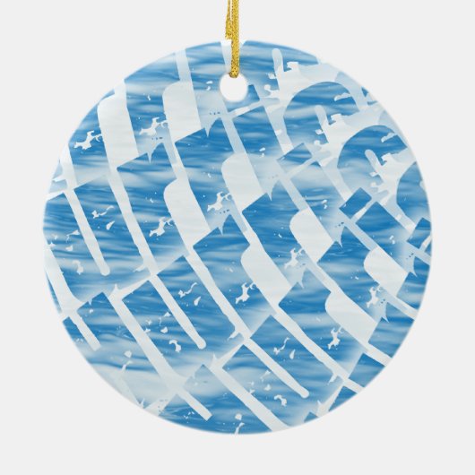 Hurrikan Sandy Keramik Ornament (Hinten)