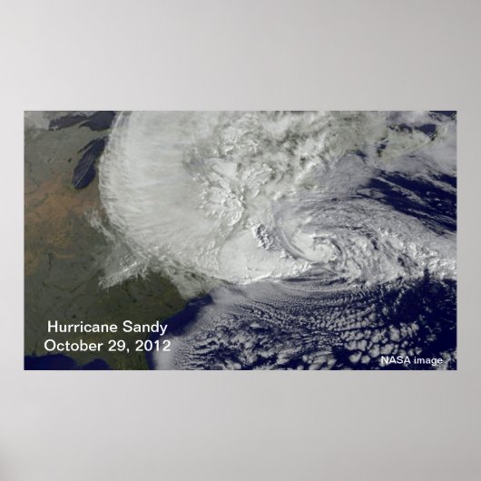 Hurrikan Sandy Large Poster (Vorne)