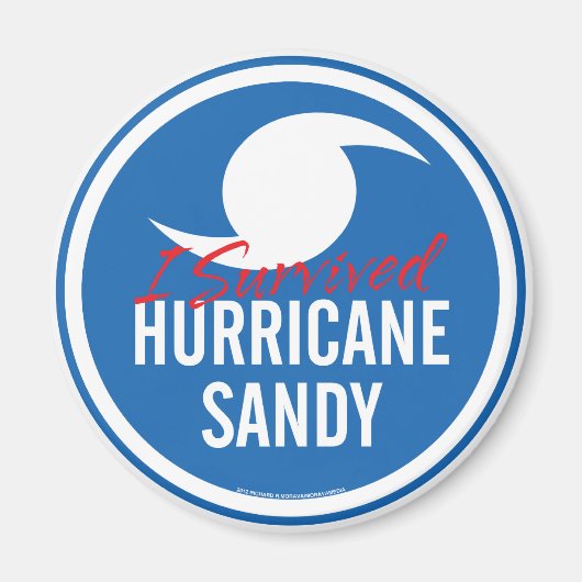Hurrikan Sandy Magnet (Vorne)