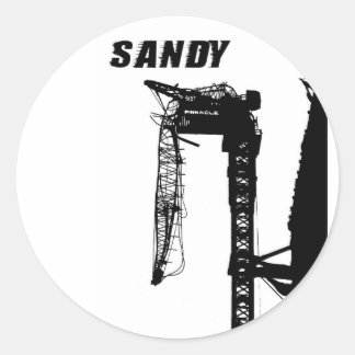 Hurrikan Sandy Runder Aufkleber