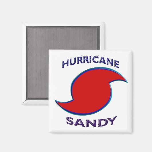 Hurrikan Sandy Symbol Magnet (Vorderseite/Rückseite)