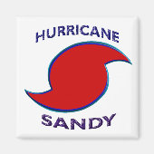 Hurrikan Sandy Symbol Magnet (Vorne)