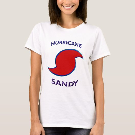 Hurrikan Sandy Symbol T-Shirt (Vorderseite)
