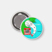 Hurrikan Sandy Track Magnet 1 (Vorderseite/Rückseite)