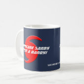 Hurrikan Sandy - was für ein Dandy! Kaffeetasse (Vorderseite Links)