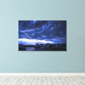 Hurrikan Sturmwolken über Miami Florida Leinwanddruck (Insitu (Holzboden))