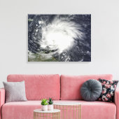Hurrikan Tomas über den kleineren Antillen Leinwanddruck (Insitu (Wohnzimmer))