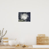 Hurrikan Tomas über den kleineren Antillen Poster (Küche)