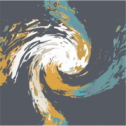 Hurrikan Twirl Aufkleber (Vorderseite)