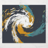 Hurrikan Twirl Bierflaschenetikett (Einzelnes Label)