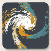 Hurrikan Twirl Getränkeuntersetzer (Vorderseite)