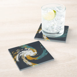 Hurrikan Twirl Glasuntersetzer