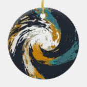 Hurrikan Twirl Keramik Ornament (Hinten)