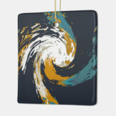 Hurrikan Twirl Keramikornament (Links)