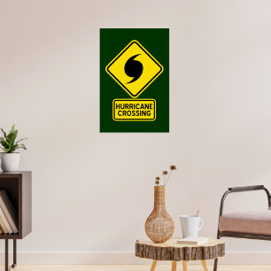Hurrikan-Übergangsplakat Poster