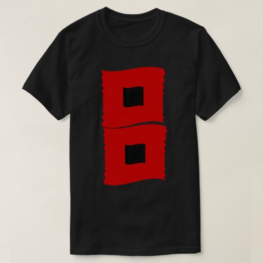 Hurrikan-Warnflaggen Sturmflags T-Shirt (Design vorne)