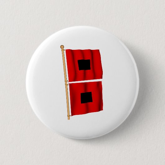 Hurrikan-Warnung Button (Vorderseite)