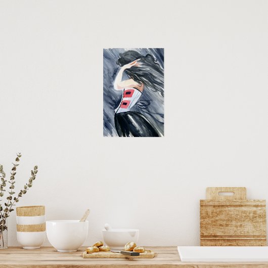 Hurrikan-Warnung Poster (Küche)