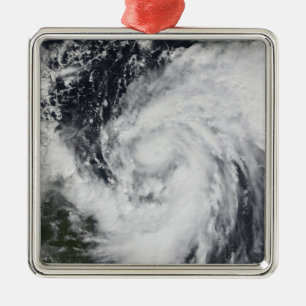 Hurrikan Wilma im Atlantik und in den Karibischen Silbernes Ornament