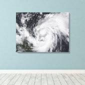 Hurrikan Wilma im Atlantik und in der Karibik Leinwanddruck (Insitu (Holzboden))